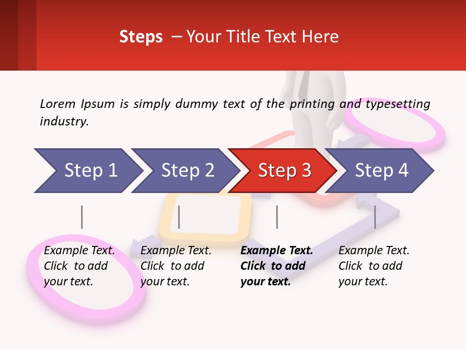A Person Standing In Front Of A Flow Of Speech Bubbles PowerPoint Template
