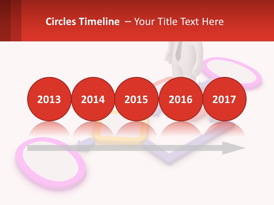 A Person Standing In Front Of A Flow Of Speech Bubbles PowerPoint Template