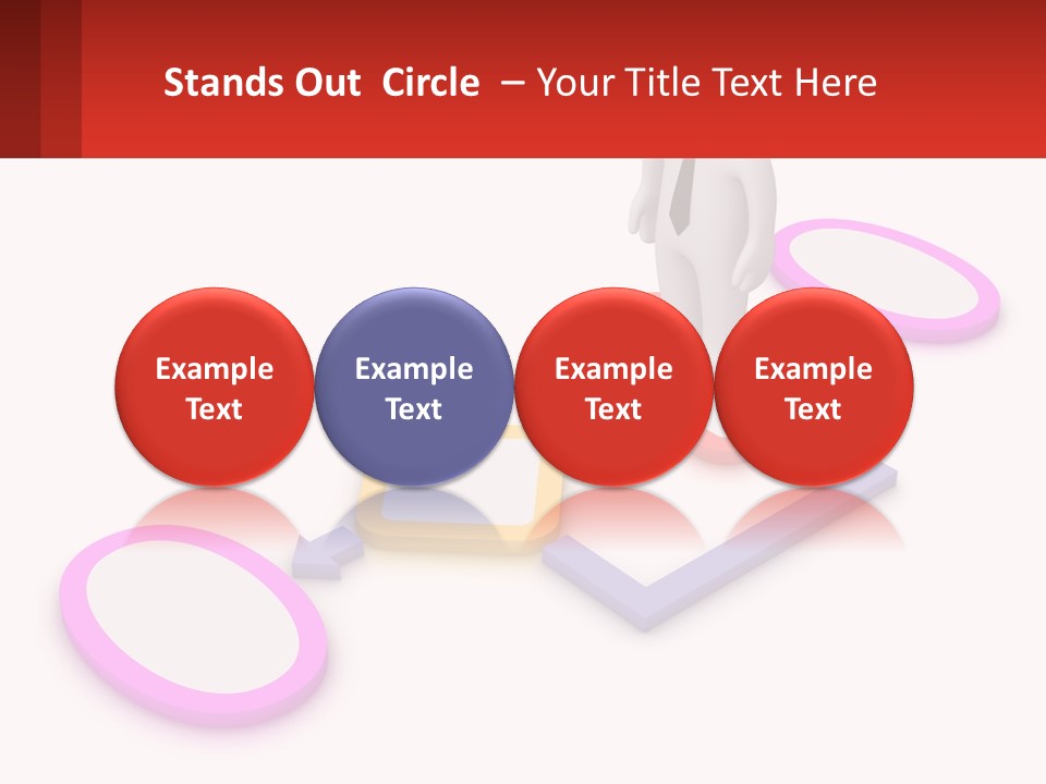 A Person Standing In Front Of A Flow Of Speech Bubbles PowerPoint Template