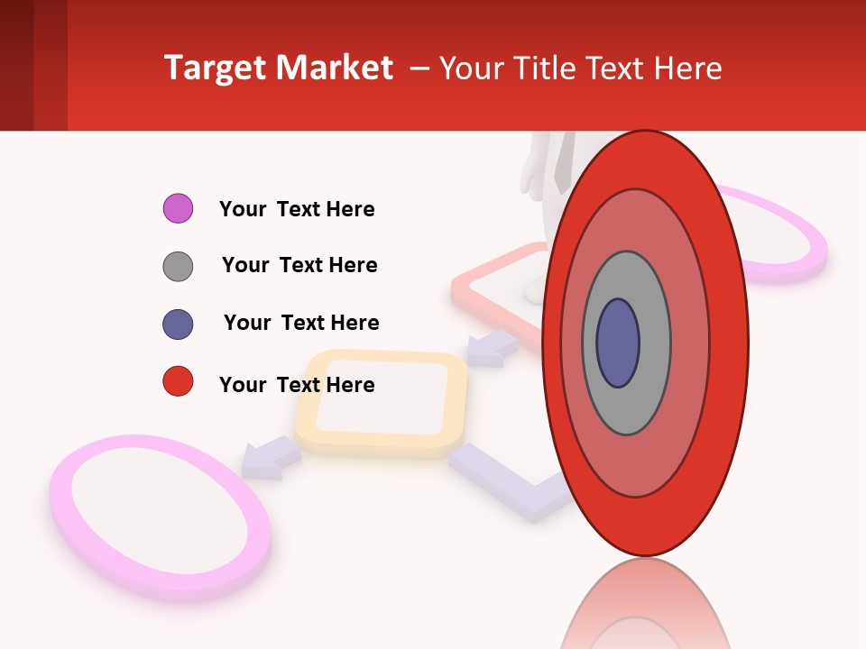 A Person Standing In Front Of A Flow Of Speech Bubbles PowerPoint Template