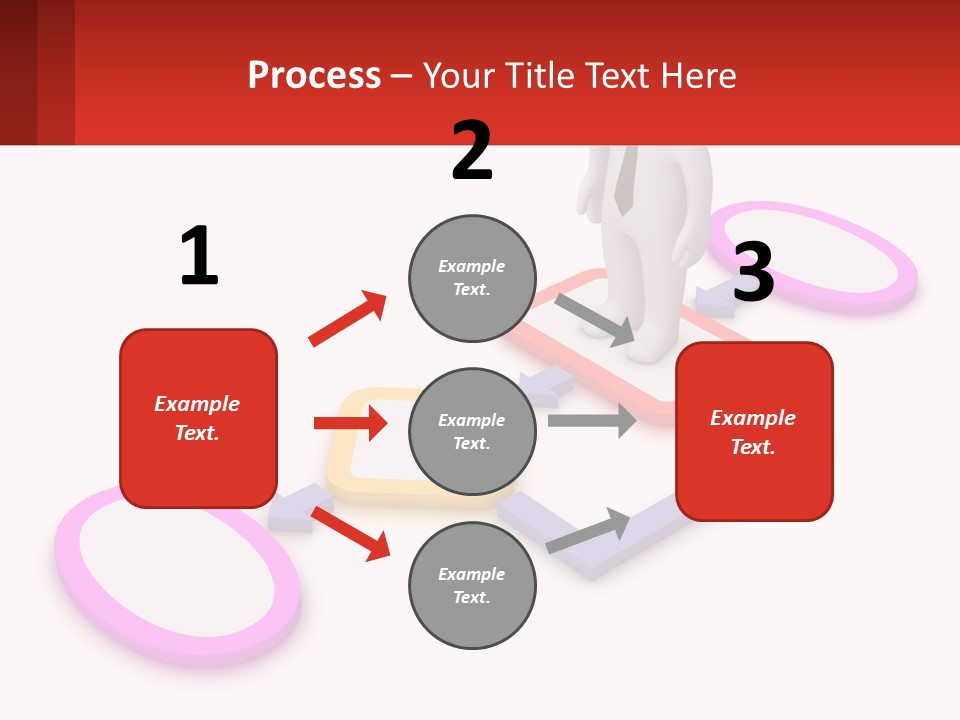A Person Standing In Front Of A Flow Of Speech Bubbles PowerPoint Template