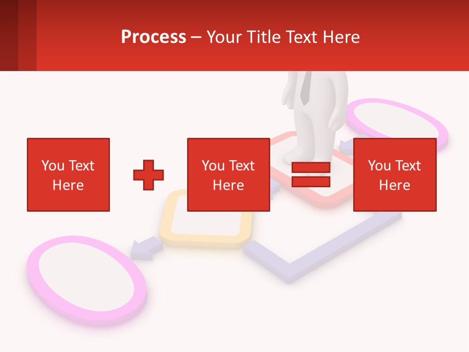 A Person Standing In Front Of A Flow Of Speech Bubbles PowerPoint Template