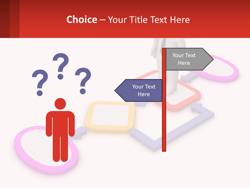 A Person Standing In Front Of A Flow Of Speech Bubbles PowerPoint Template