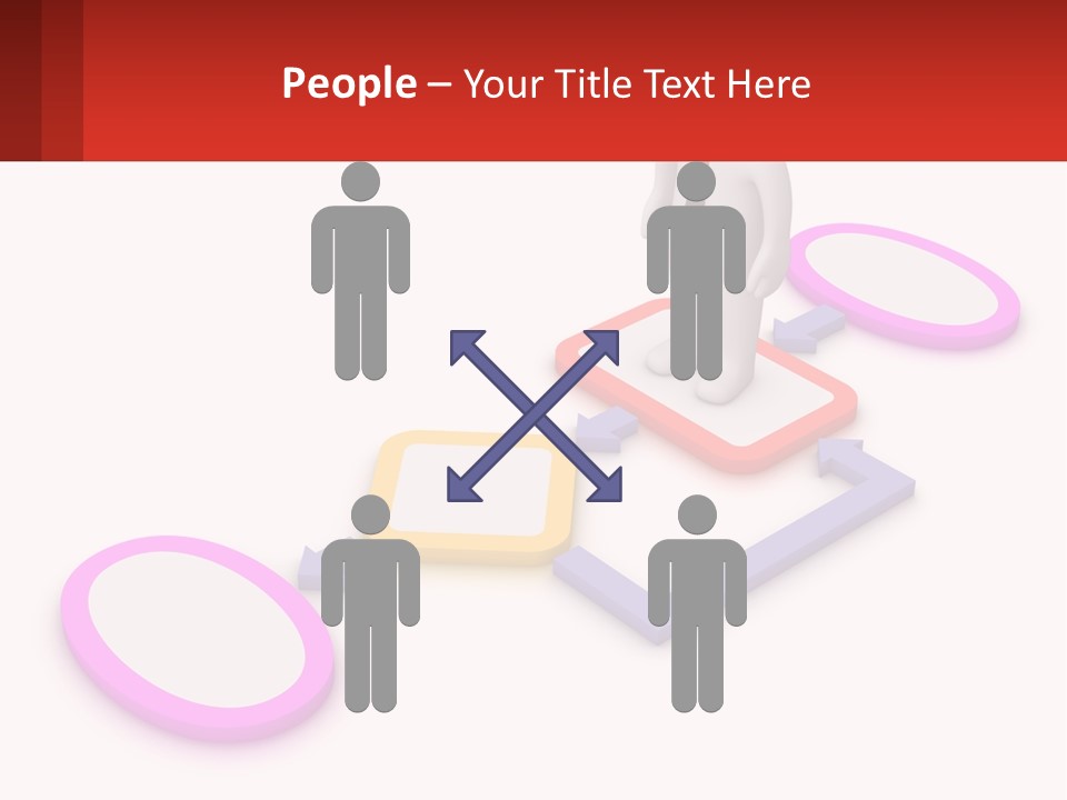 A Person Standing In Front Of A Flow Of Speech Bubbles PowerPoint Template