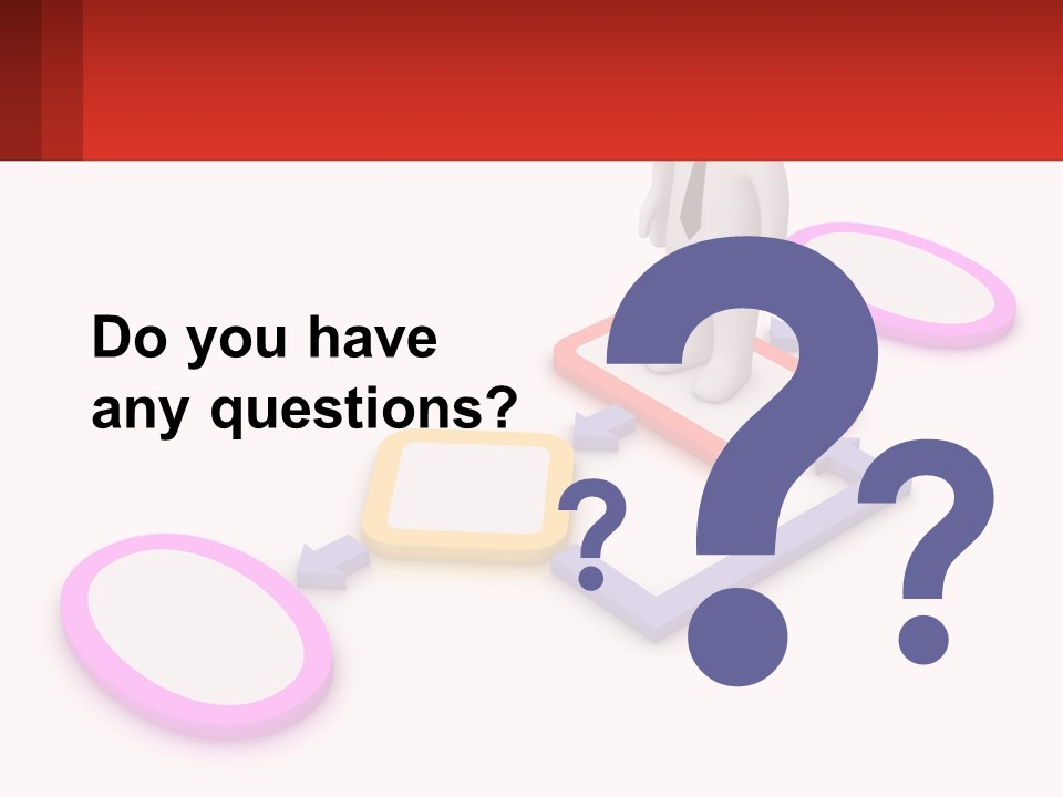 A Person Standing In Front Of A Flow Of Speech Bubbles PowerPoint Template