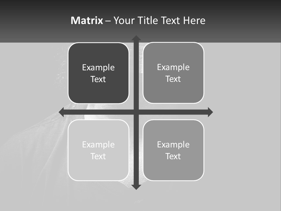 A Black And White Photo Of A Man's Face PowerPoint Template