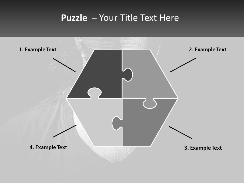 A Black And White Photo Of A Man's Face PowerPoint Template