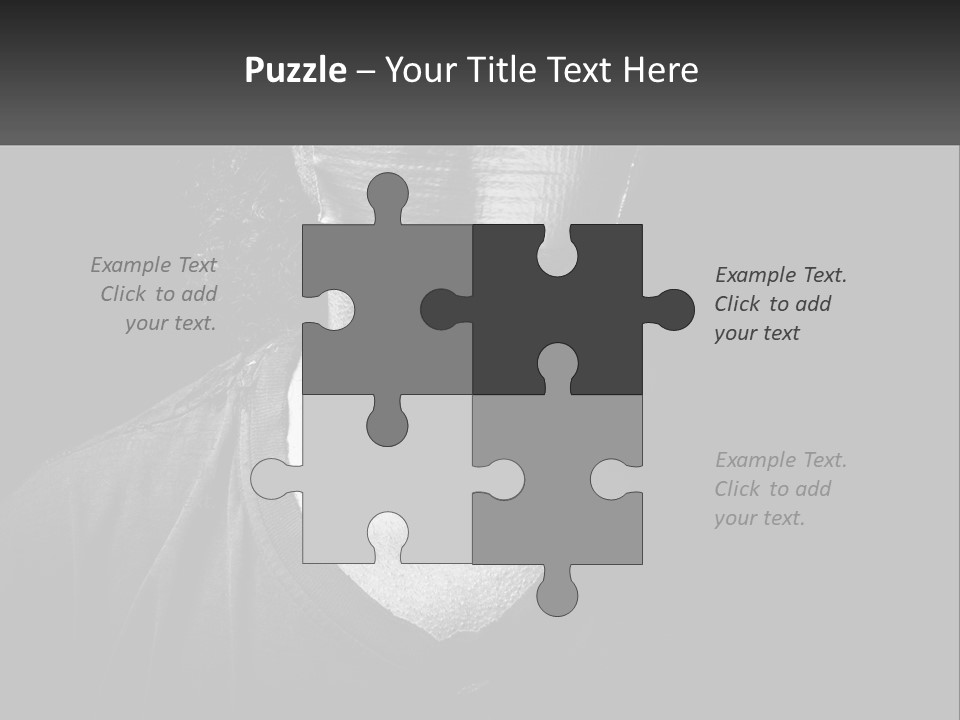 A Black And White Photo Of A Man's Face PowerPoint Template