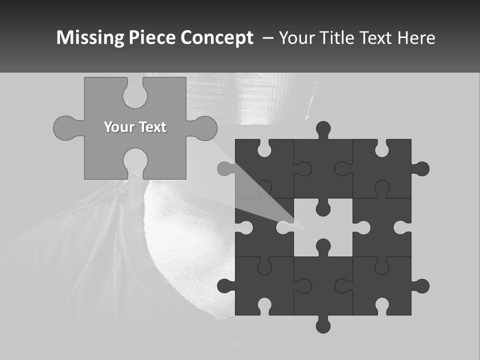 A Black And White Photo Of A Man's Face PowerPoint Template