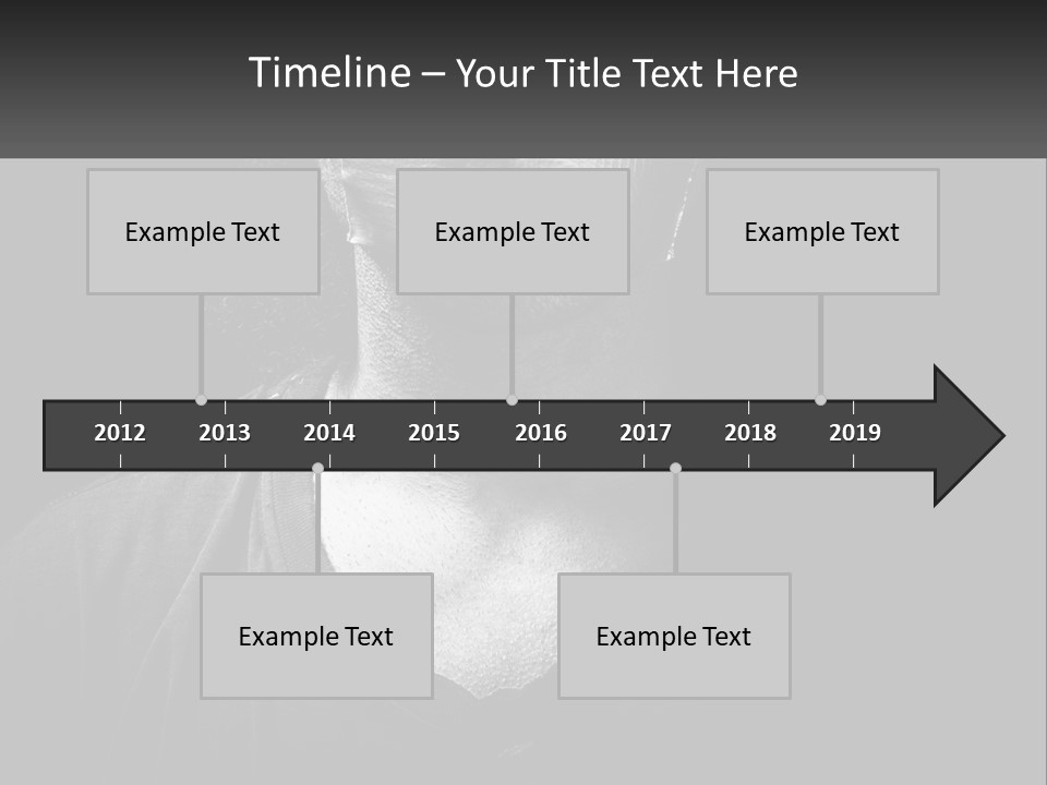 A Black And White Photo Of A Man's Face PowerPoint Template