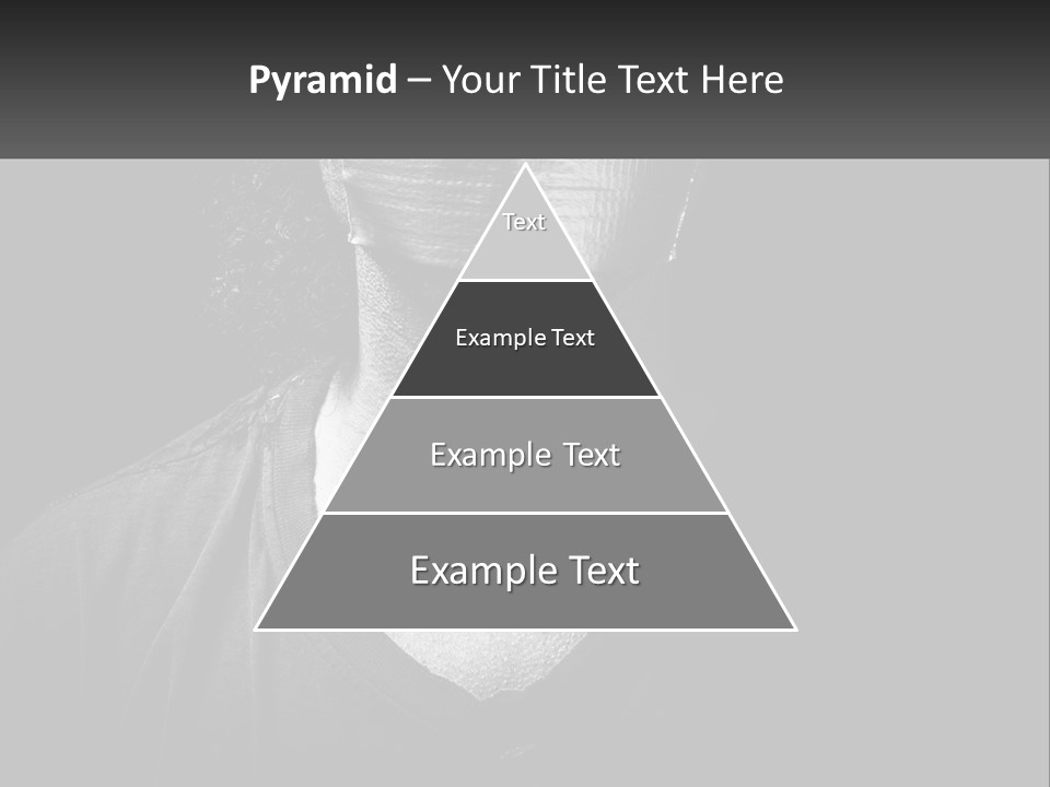 A Black And White Photo Of A Man's Face PowerPoint Template