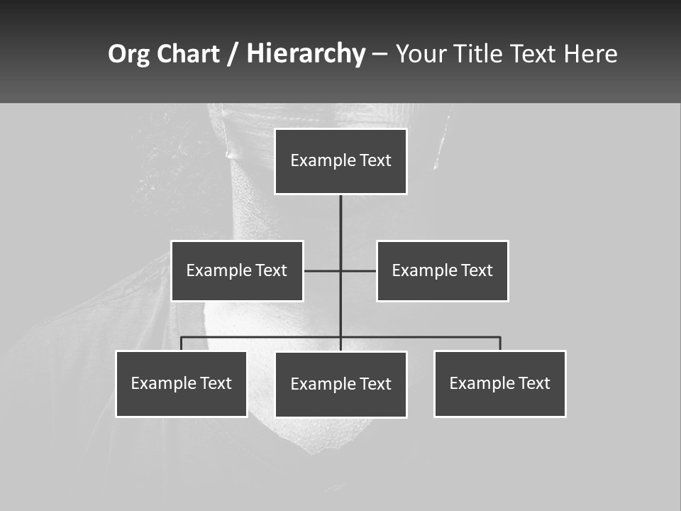 A Black And White Photo Of A Man's Face PowerPoint Template