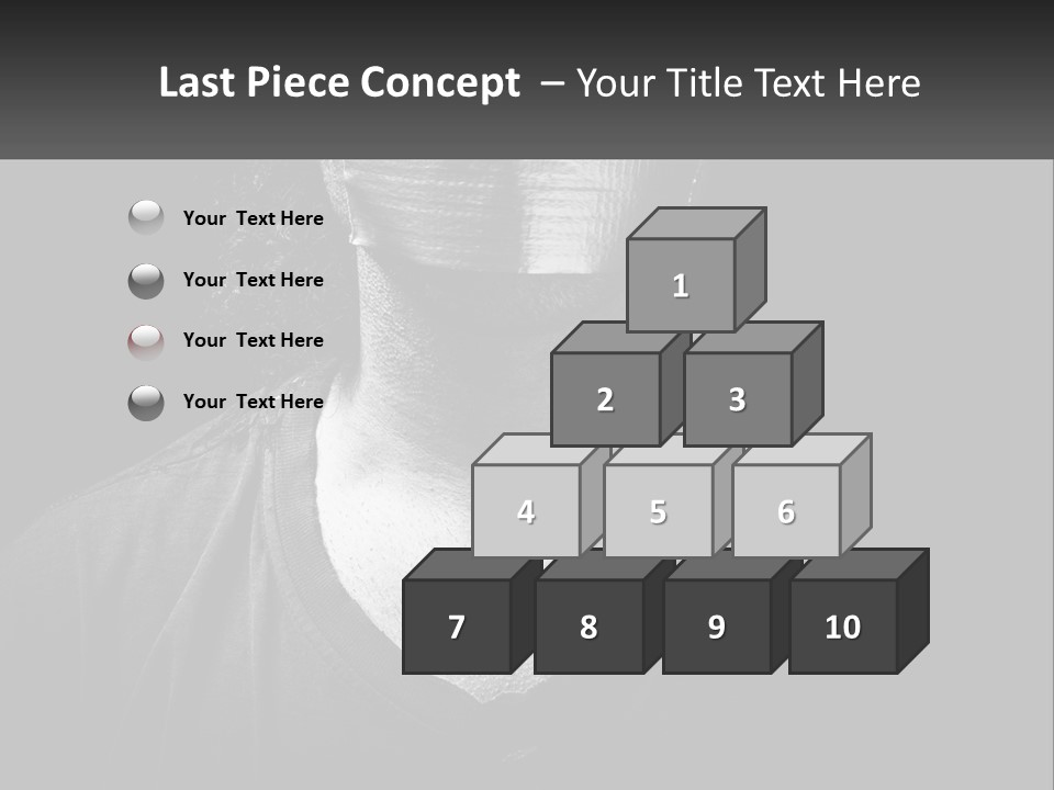 A Black And White Photo Of A Man's Face PowerPoint Template