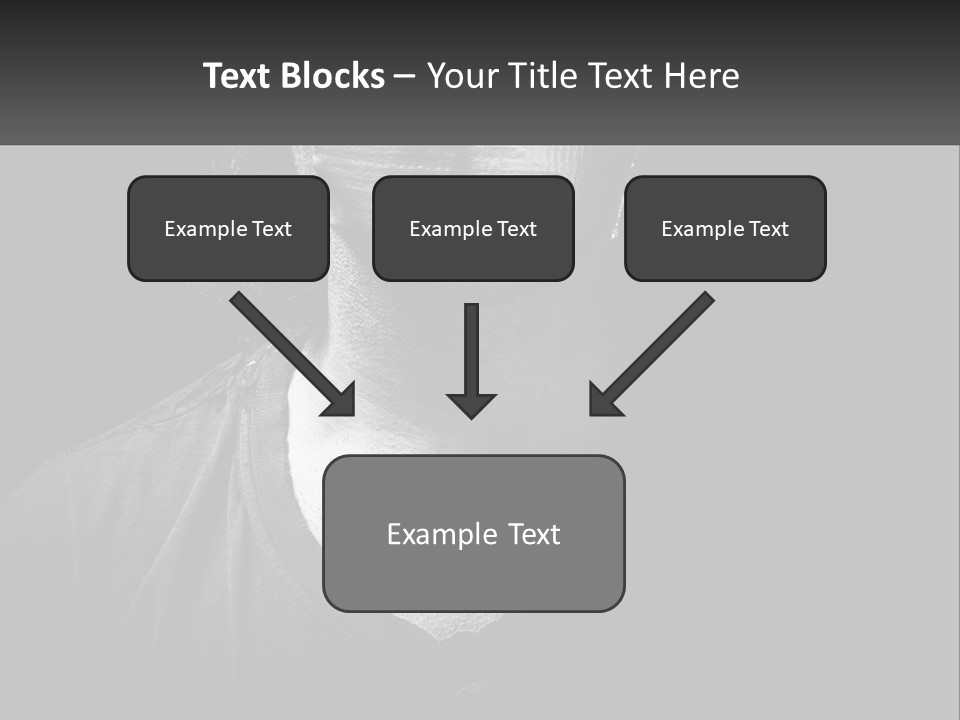 A Black And White Photo Of A Man's Face PowerPoint Template