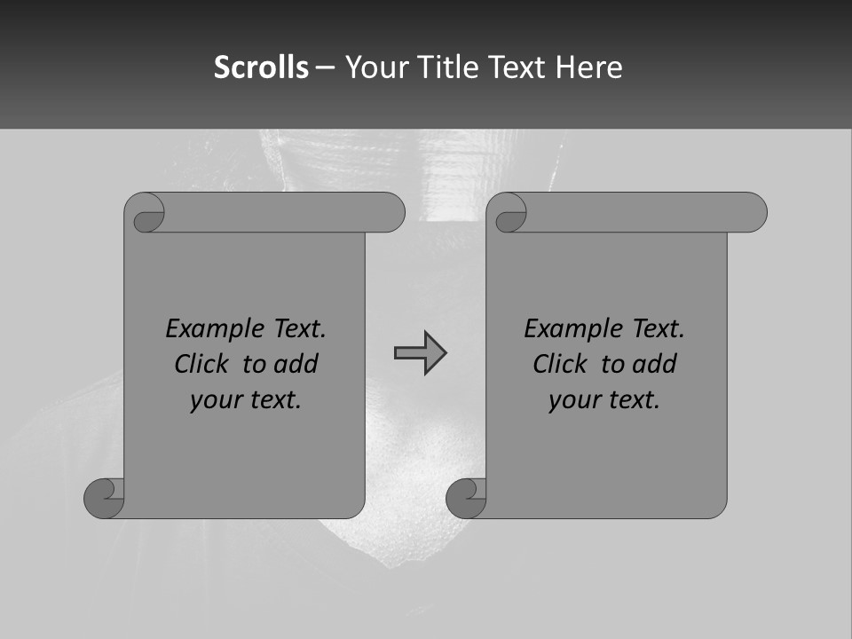 A Black And White Photo Of A Man's Face PowerPoint Template