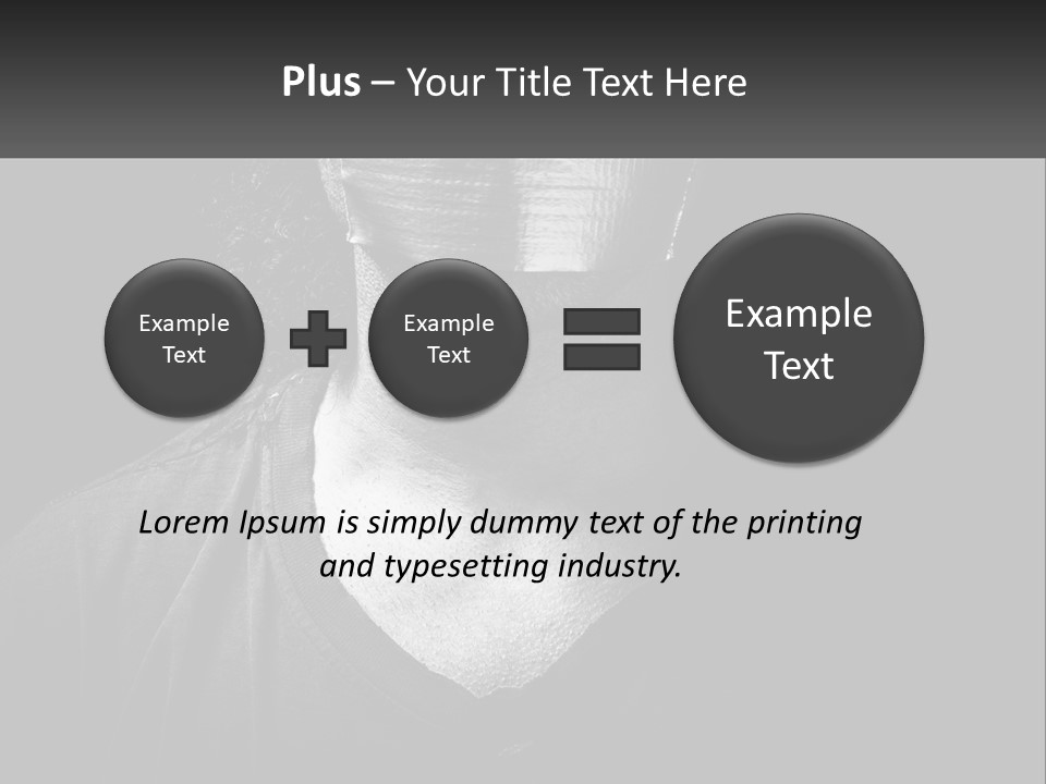 A Black And White Photo Of A Man's Face PowerPoint Template
