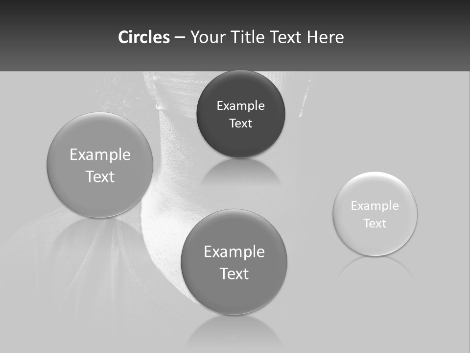 A Black And White Photo Of A Man's Face PowerPoint Template