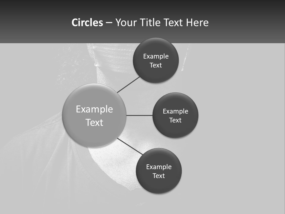 A Black And White Photo Of A Man's Face PowerPoint Template