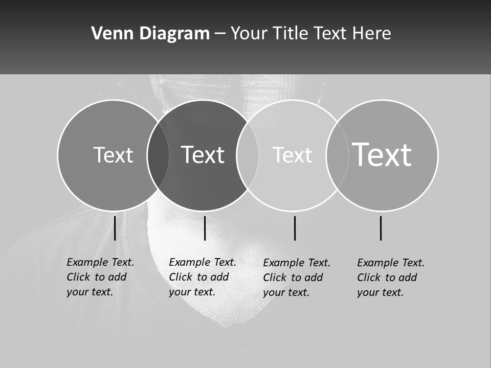 A Black And White Photo Of A Man's Face PowerPoint Template