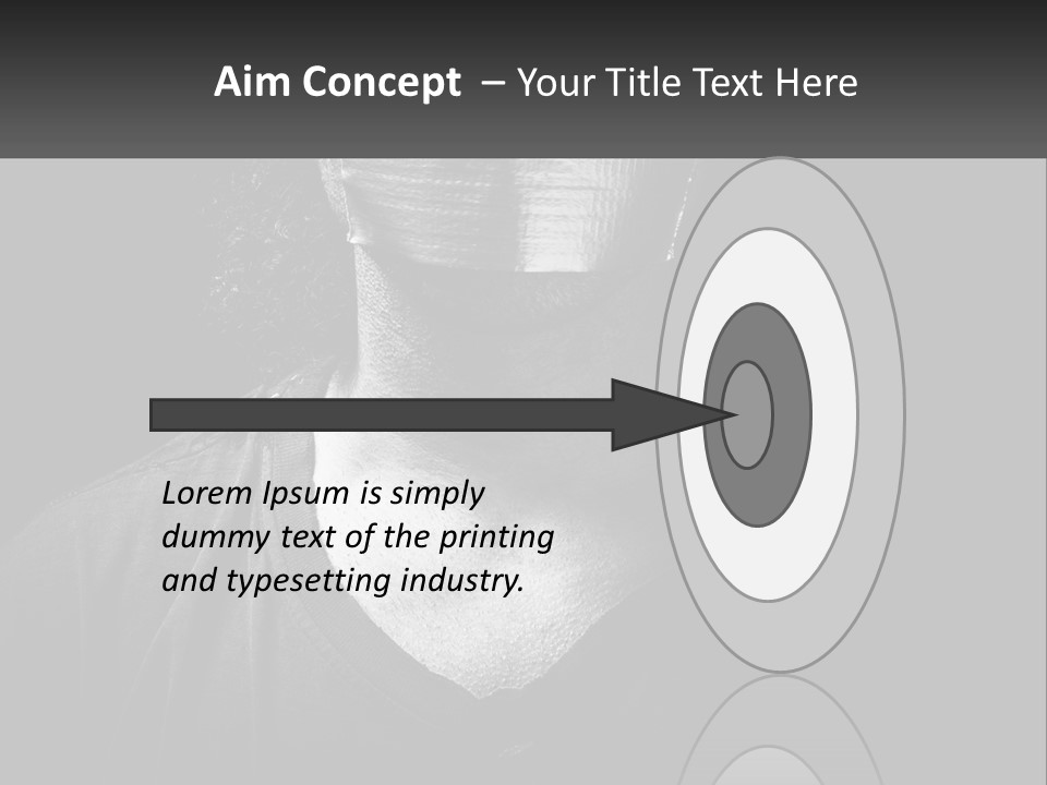 A Black And White Photo Of A Man's Face PowerPoint Template