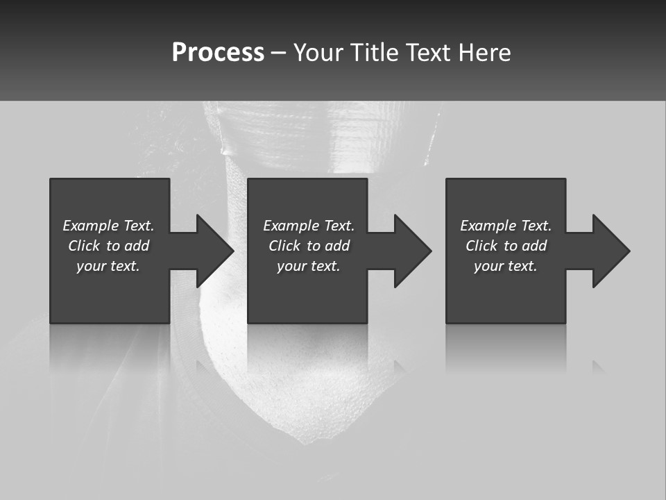 A Black And White Photo Of A Man's Face PowerPoint Template