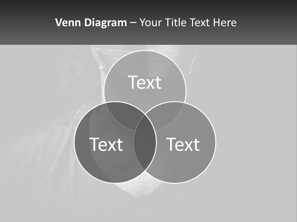 A Black And White Photo Of A Man's Face PowerPoint Template