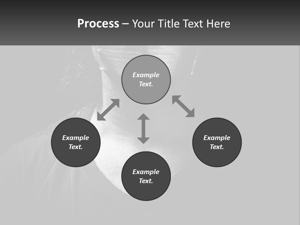 A Black And White Photo Of A Man's Face PowerPoint Template