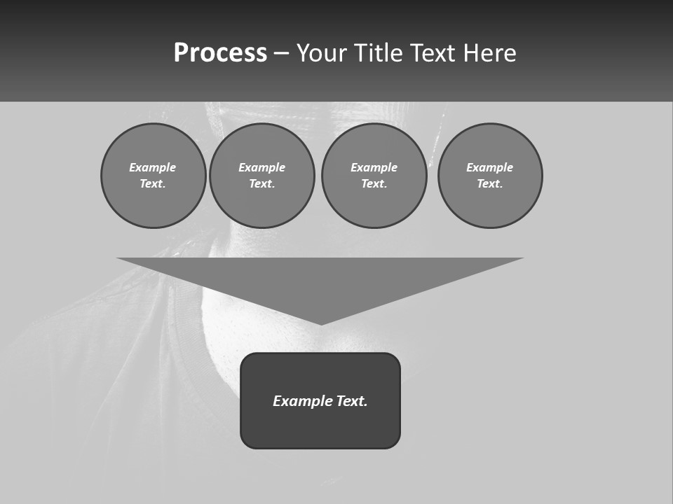 A Black And White Photo Of A Man's Face PowerPoint Template