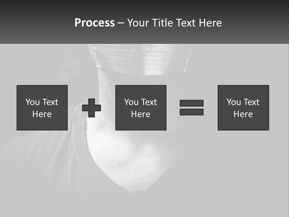 A Black And White Photo Of A Man's Face PowerPoint Template