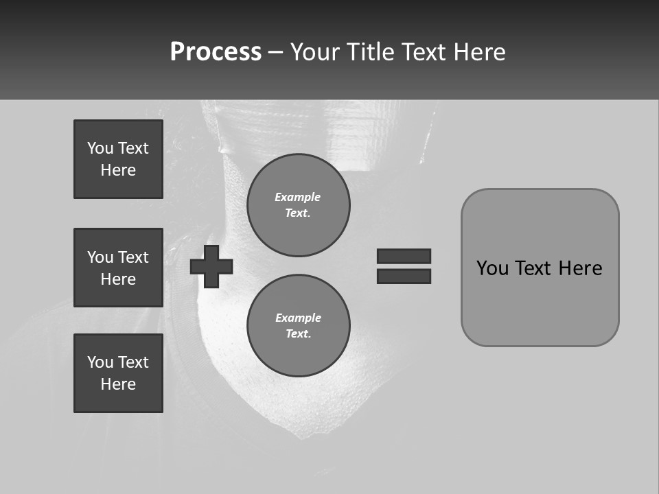 A Black And White Photo Of A Man's Face PowerPoint Template