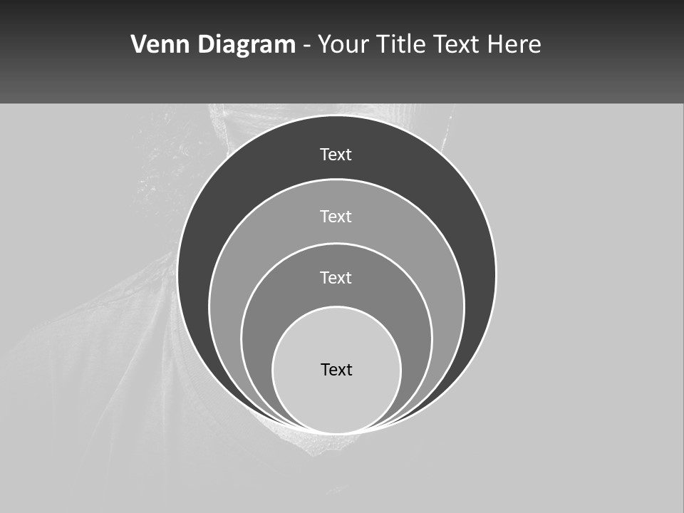 A Black And White Photo Of A Man's Face PowerPoint Template