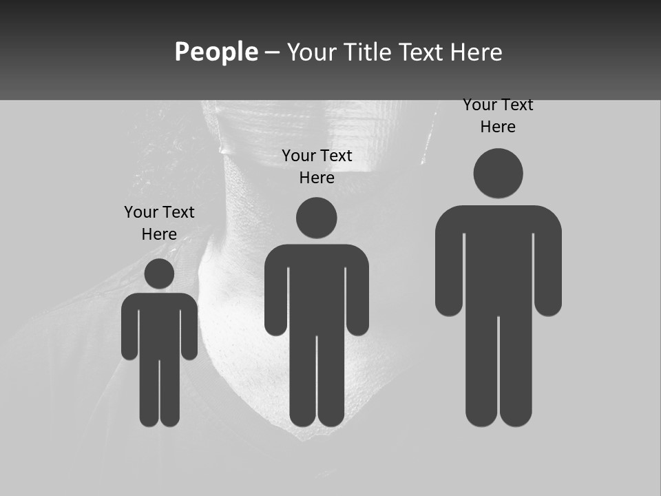 A Black And White Photo Of A Man's Face PowerPoint Template