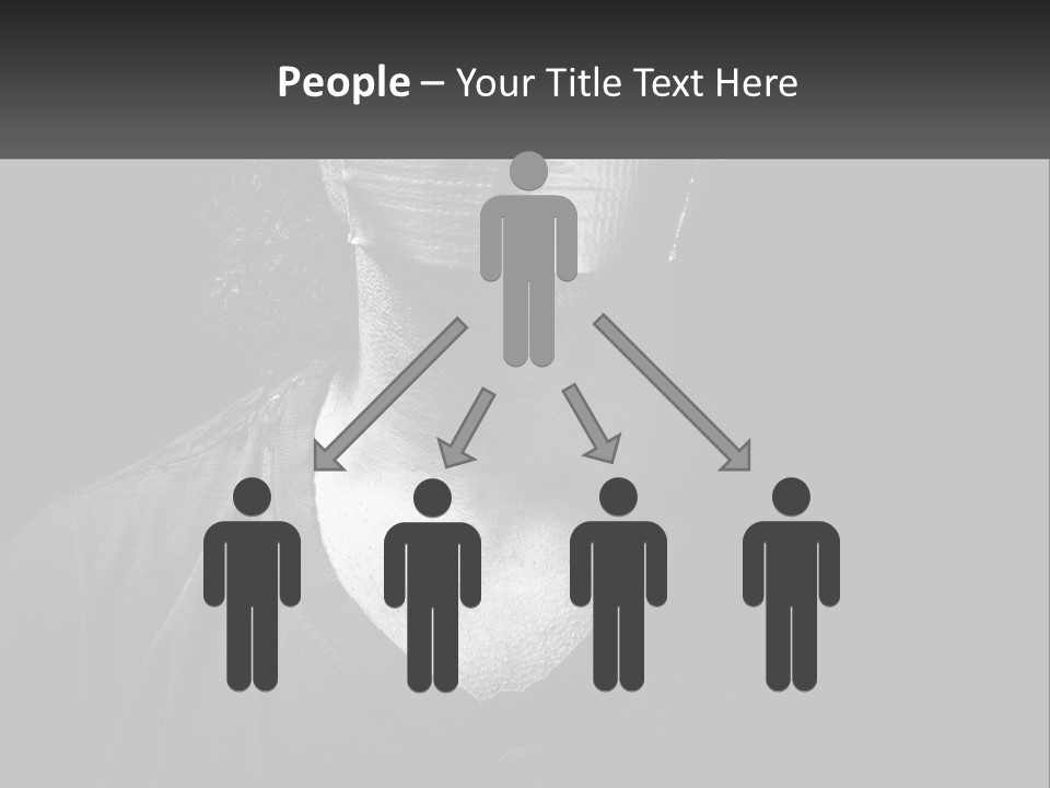 A Black And White Photo Of A Man's Face PowerPoint Template