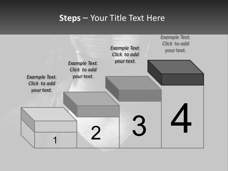 A Black And White Photo Of A Man's Face PowerPoint Template