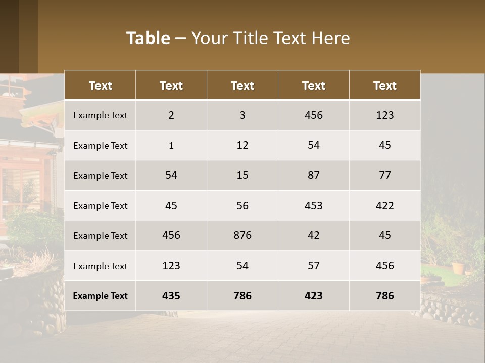A House Is Lit Up At Night With Lights On PowerPoint Template
