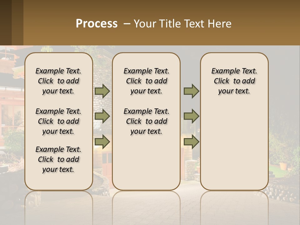 A House Is Lit Up At Night With Lights On PowerPoint Template