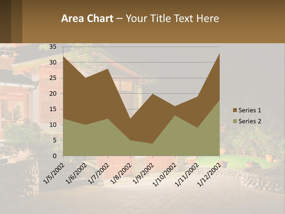 A House Is Lit Up At Night With Lights On PowerPoint Template