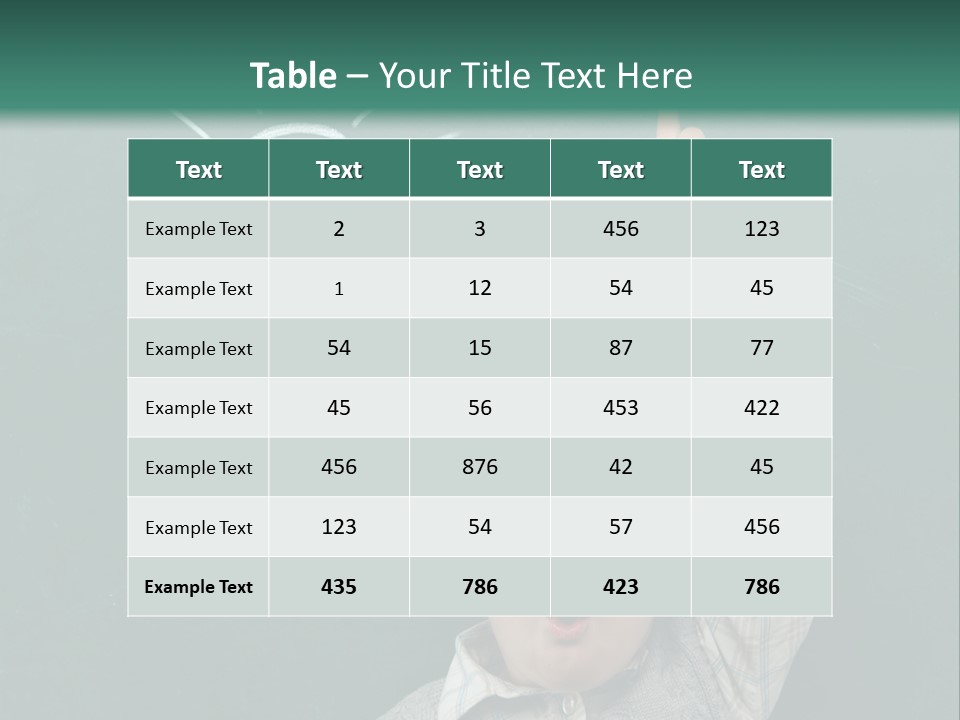 A Young Boy Pointing At A Light Bulb On A Chalkboard PowerPoint Template