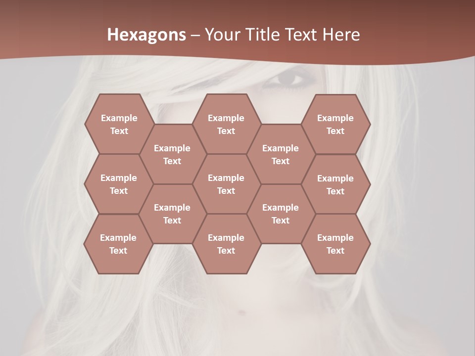 A Woman With Long Blonde Hair Is Posing For A Picture PowerPoint Template