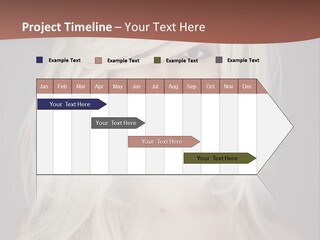 A Woman With Long Blonde Hair Is Posing For A Picture PowerPoint Template