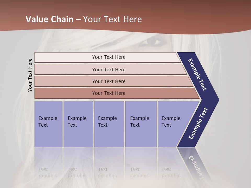 A Woman With Long Blonde Hair Is Posing For A Picture PowerPoint Template