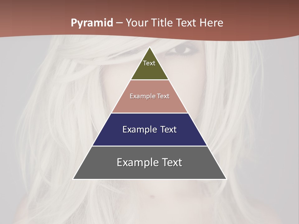 A Woman With Long Blonde Hair Is Posing For A Picture PowerPoint Template