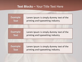 A Woman With Long Blonde Hair Is Posing For A Picture PowerPoint Template