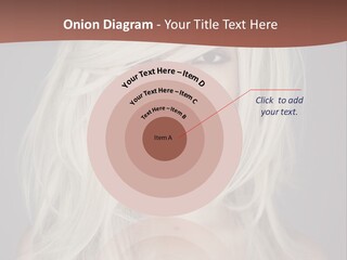 A Woman With Long Blonde Hair Is Posing For A Picture PowerPoint Template