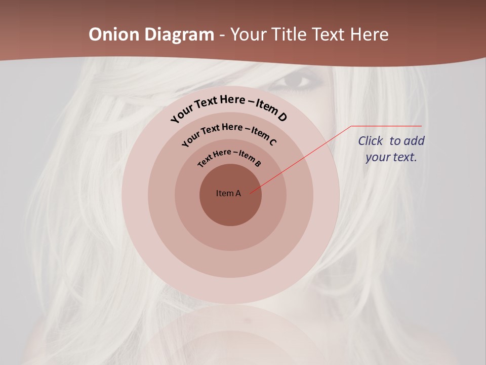 A Woman With Long Blonde Hair Is Posing For A Picture PowerPoint Template