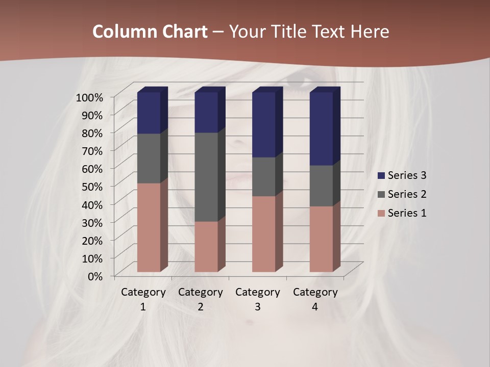A Woman With Long Blonde Hair Is Posing For A Picture PowerPoint Template