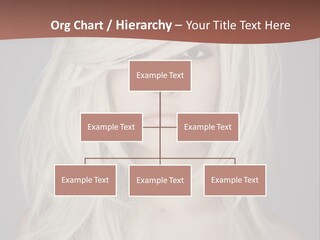 A Woman With Long Blonde Hair Is Posing For A Picture PowerPoint Template