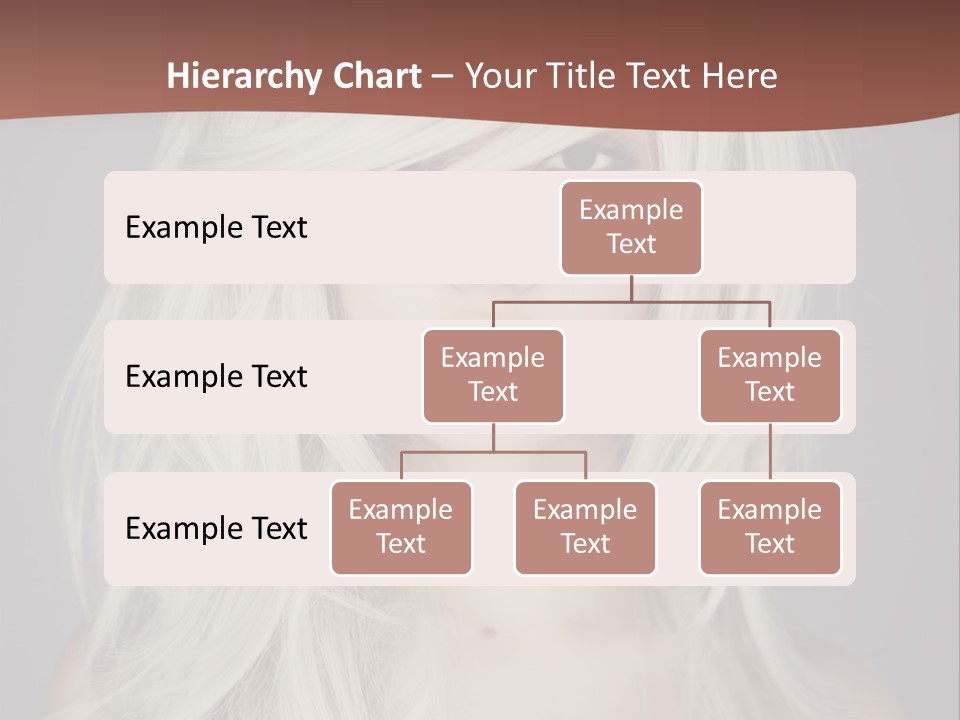 A Woman With Long Blonde Hair Is Posing For A Picture PowerPoint Template