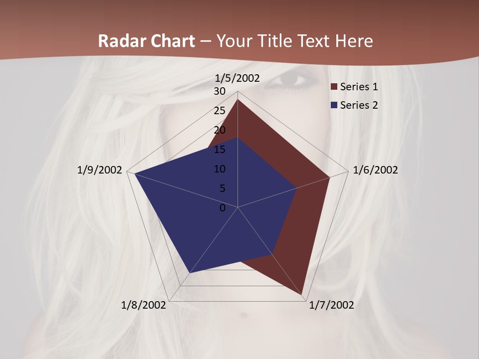 A Woman With Long Blonde Hair Is Posing For A Picture PowerPoint Template