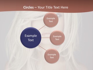 A Woman With Long Blonde Hair Is Posing For A Picture PowerPoint Template